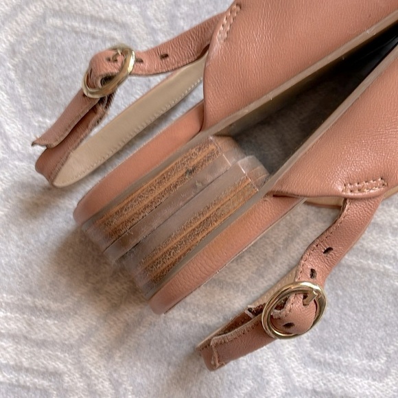 Trotters Holly Ballet Flats Slingback | Blush Leather | Size 8.5N (Narrow) - Picture 7 of 13